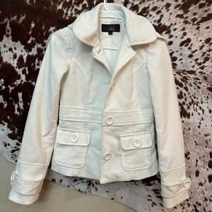 Jack by BB Dakota- White pea coat size XS